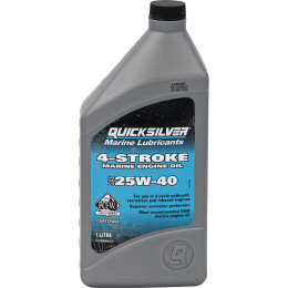 Масло 25W40 1л Quicksilver 4-Stroke Marine Engine минерал (8M0086223)